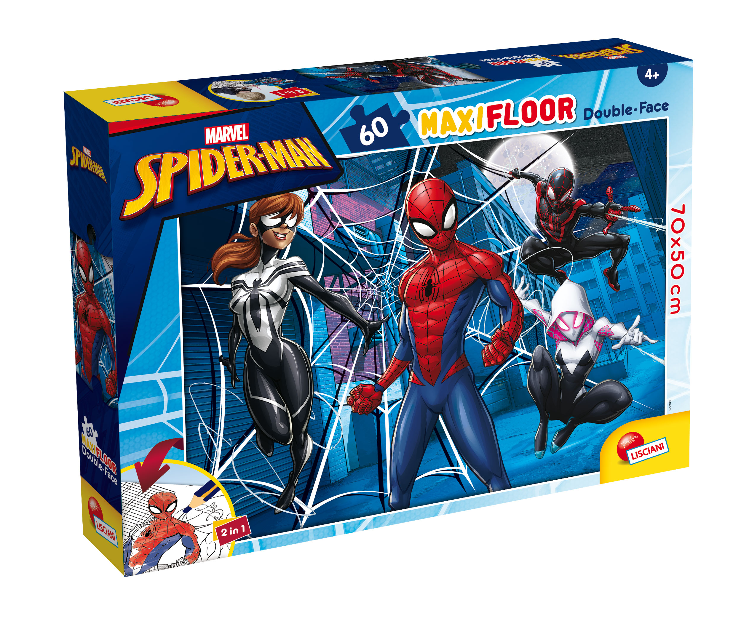 Lisciani Marvel Puzzle DF Maxi Floor 60 puzzle bambini Spider-Man