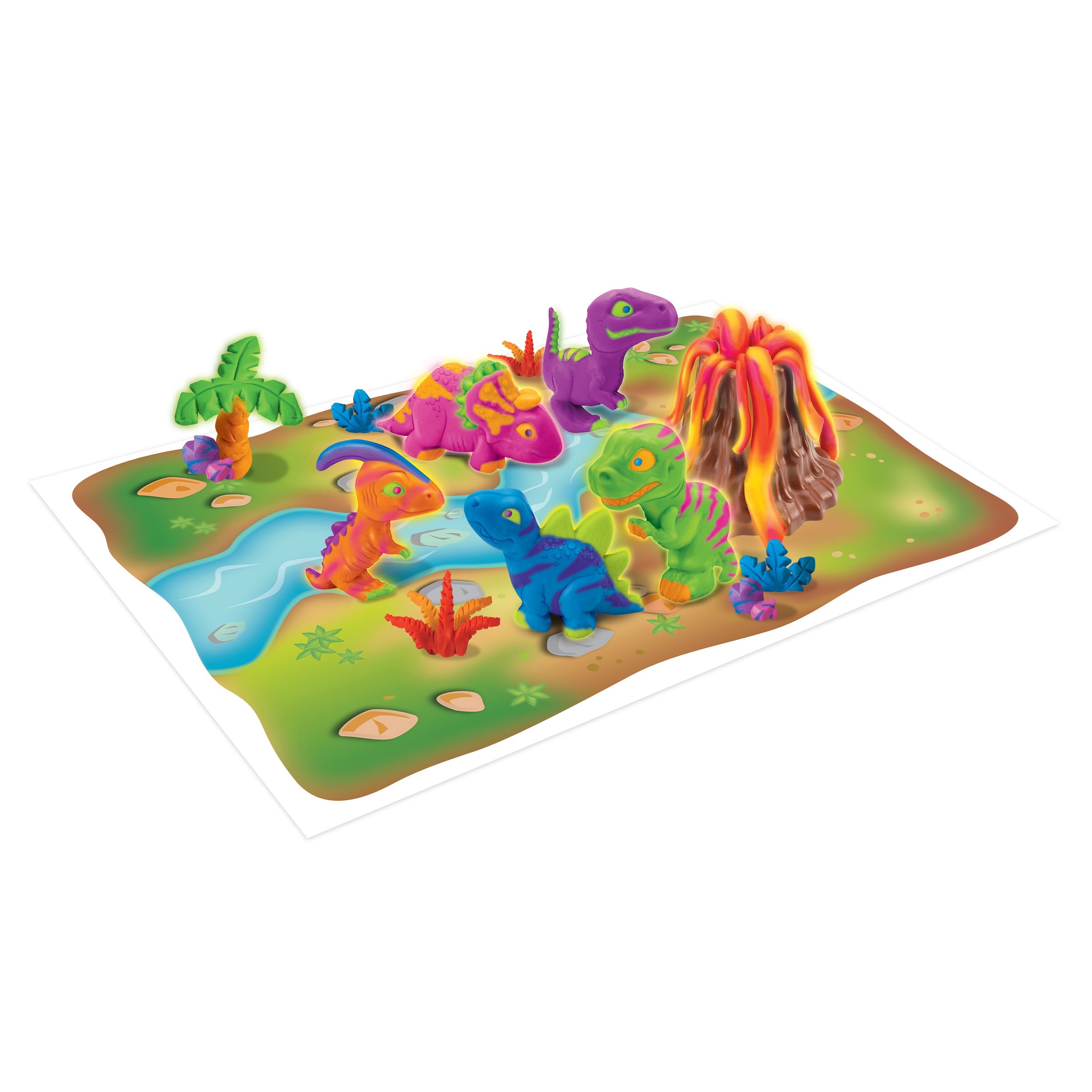 Lexibook CRDOUGH11 Dino pasta modellabile fluorescente