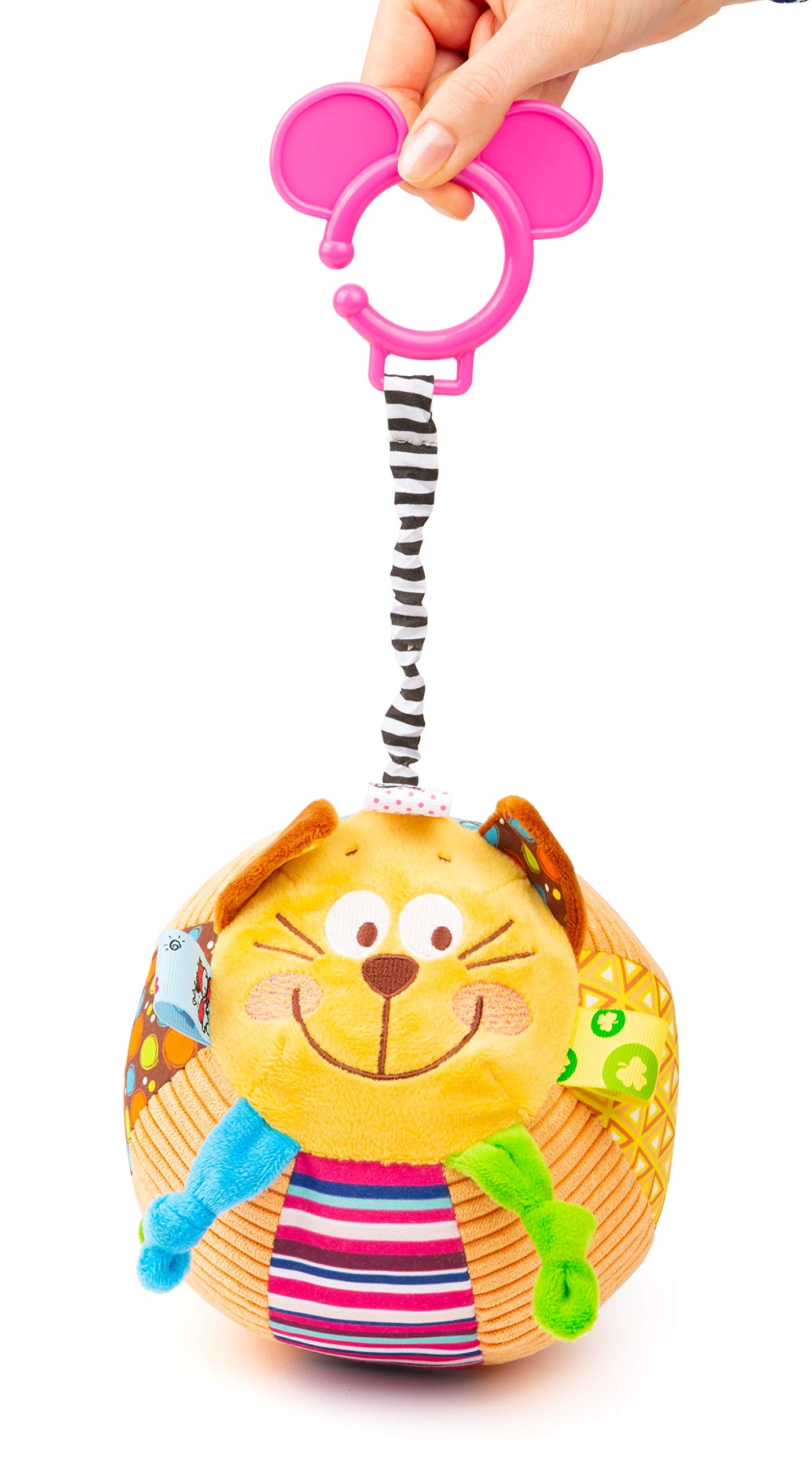 smallfoot 1424 palla peluche gatto sonaglio neonato