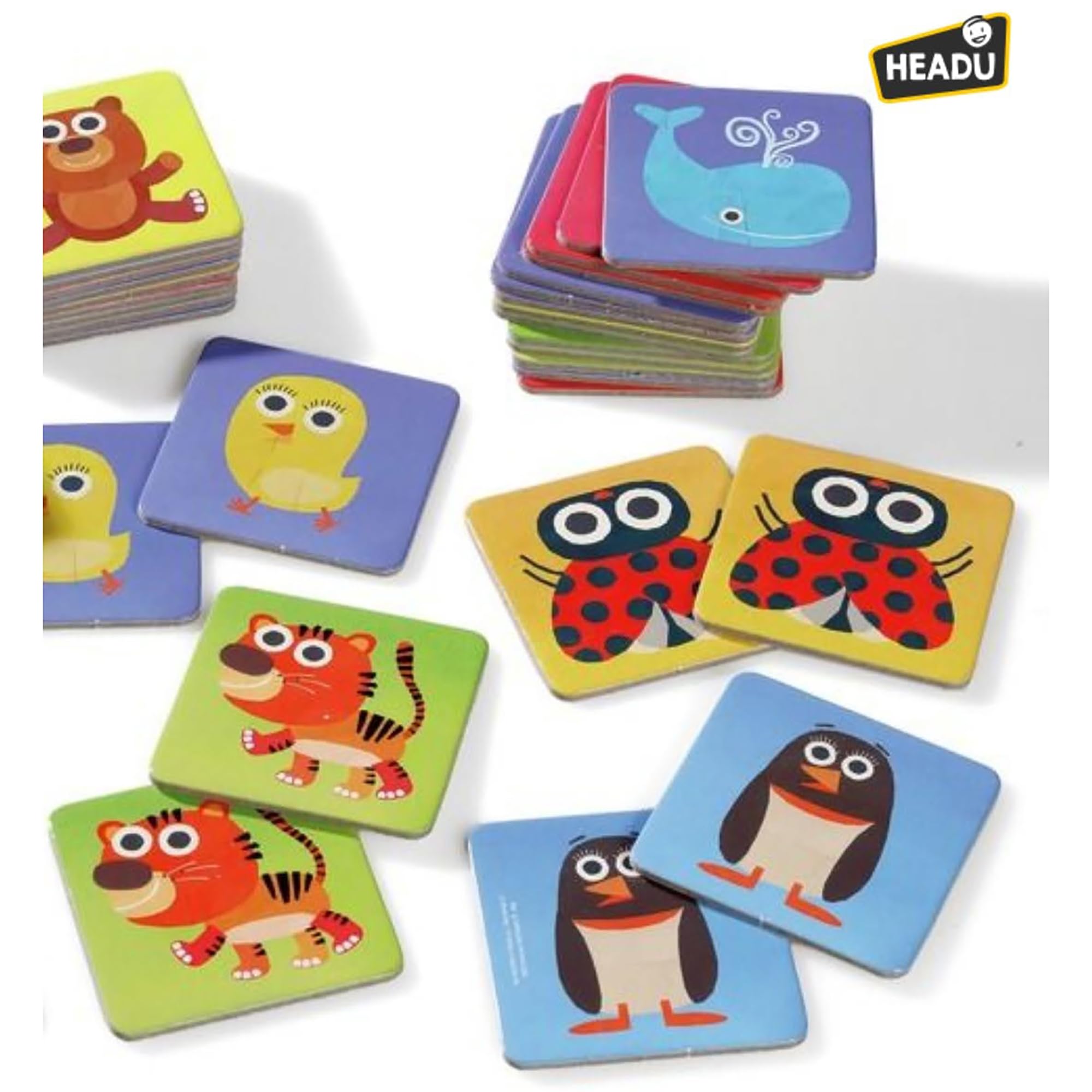 Headu Tactile Baby Memo gioco di memoria 36 tessere 2-4 anni