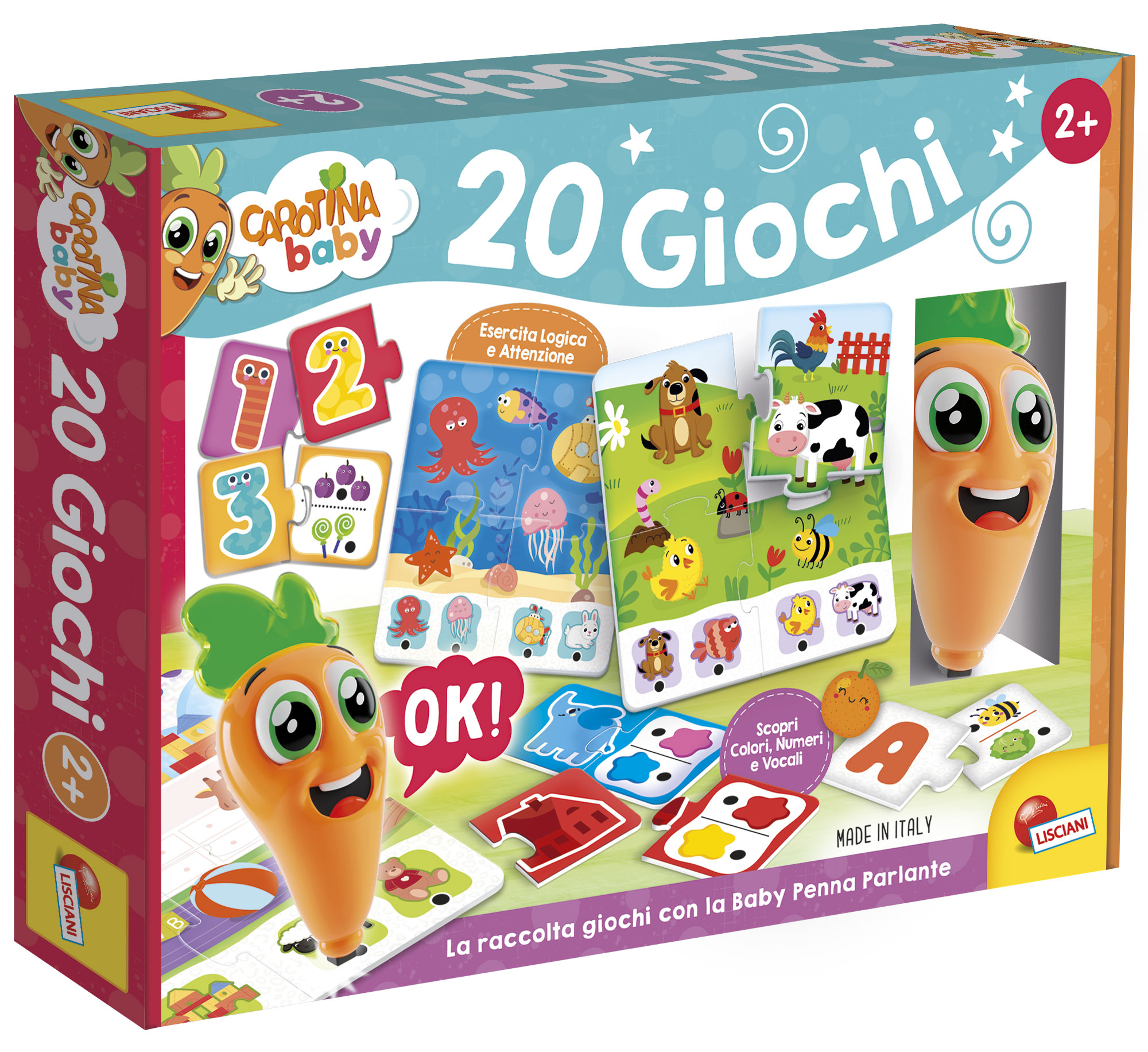 Lisciani Carotina Baby Penna Parlante 20 giochi educativi logica