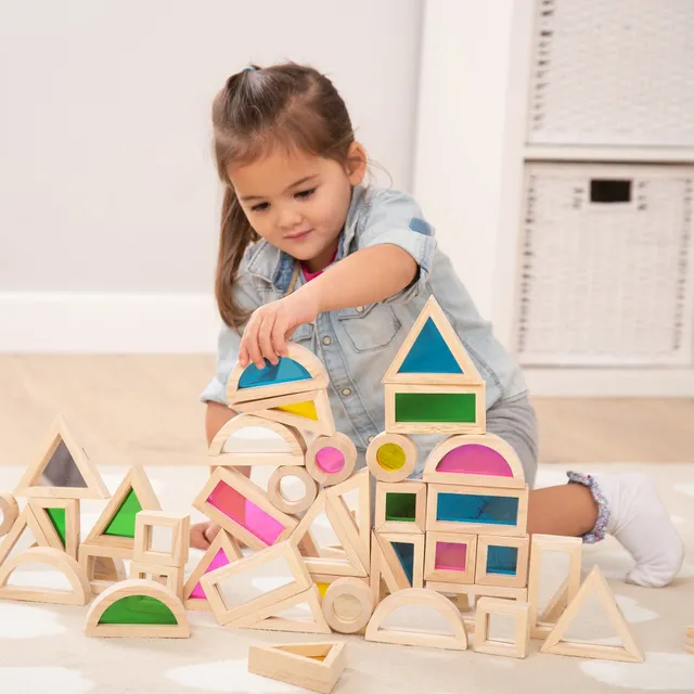Tickit Sensory Mirror Blocks blocchi legno 24 pezzi