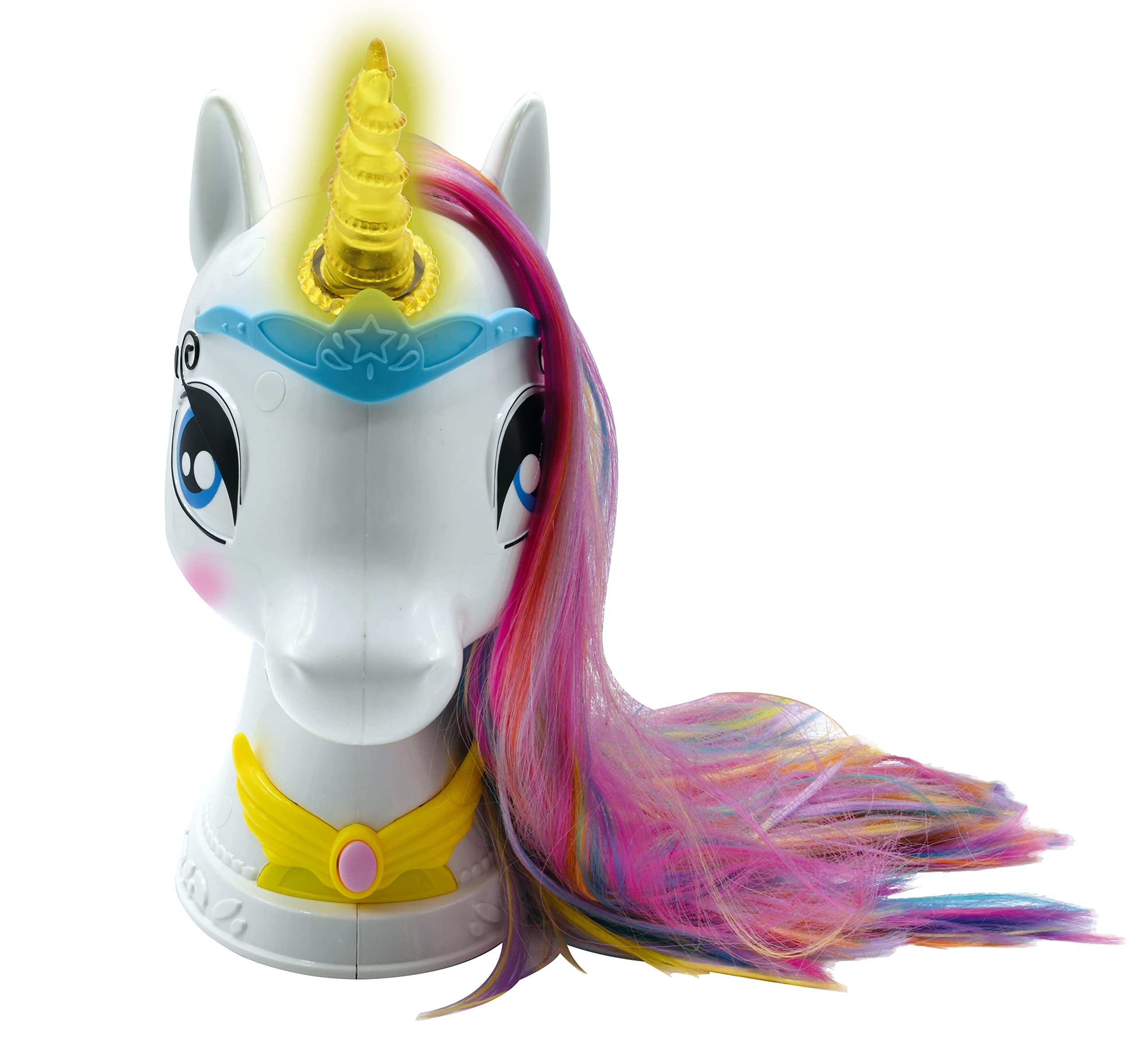Lexibook SHUNI testina unicorno bianco rosa con accessori