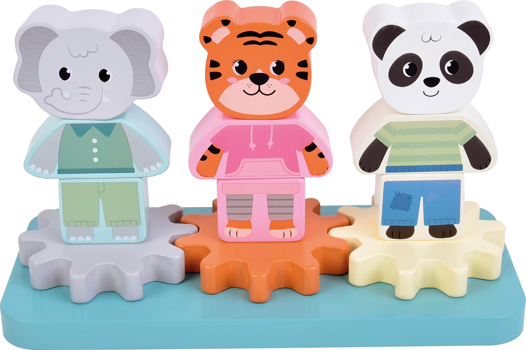 small foot Jungle Friends 12762 gioco impilare legno