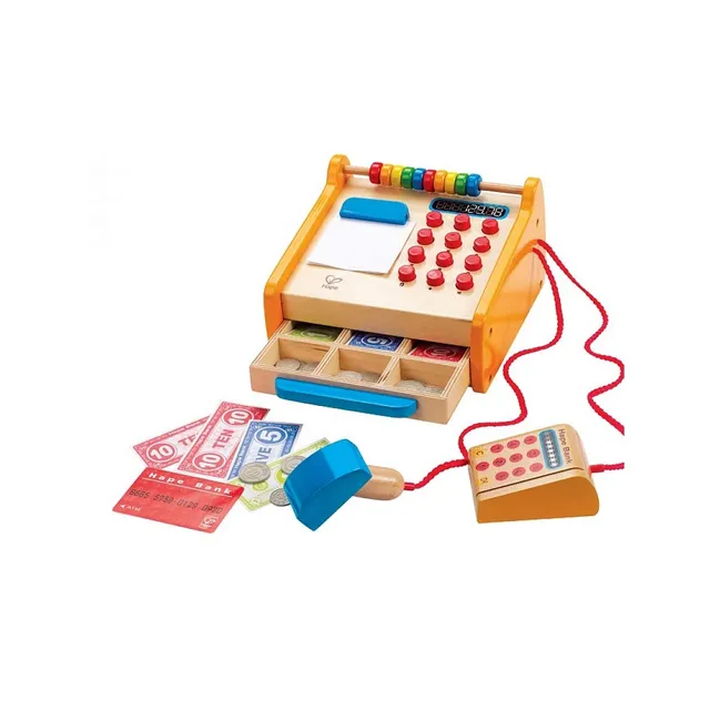 Hape E3121 registratore di cassa giocattolo legno gioco ruolo