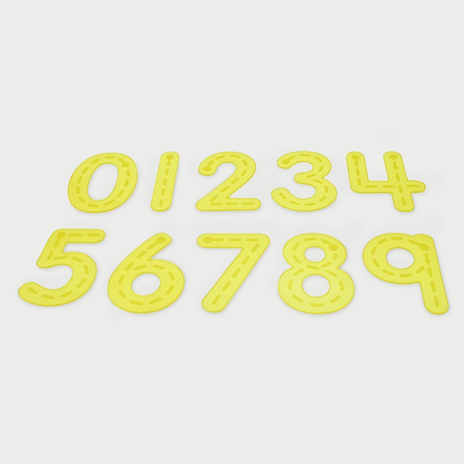 Tickit SiliShapes Trace Numbers numeri silicone gialli tattili
