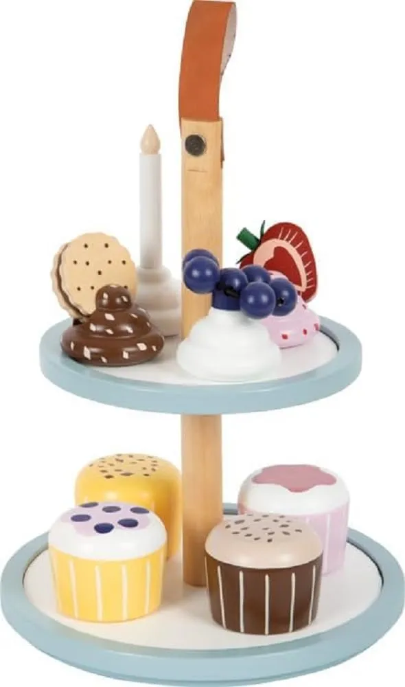 smallfoot Tasty alzata cupcake legno 4 cupcake magnetici