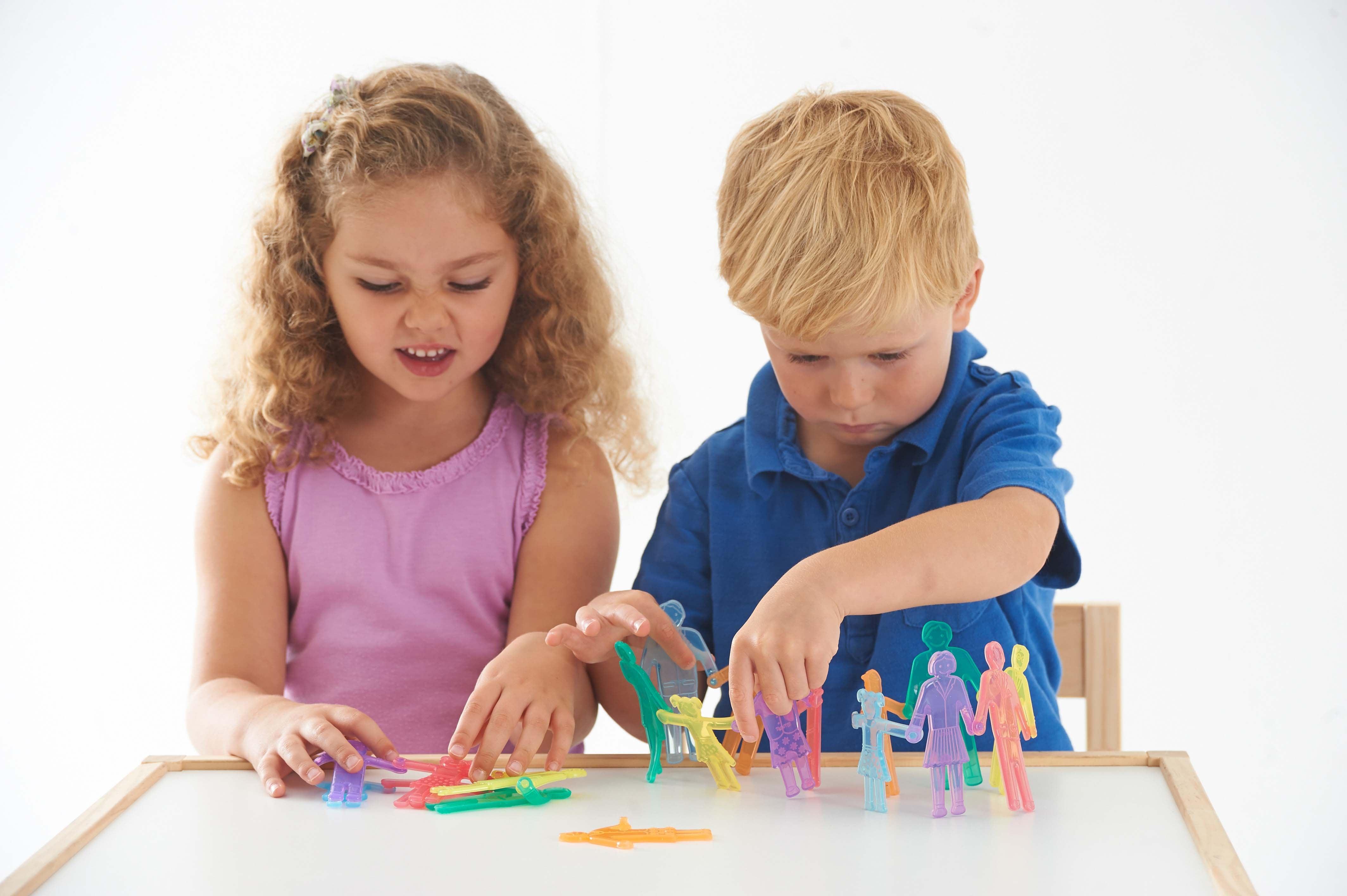 Tickit SiliShapes Linking Family personaggi silicone 36 pezzi