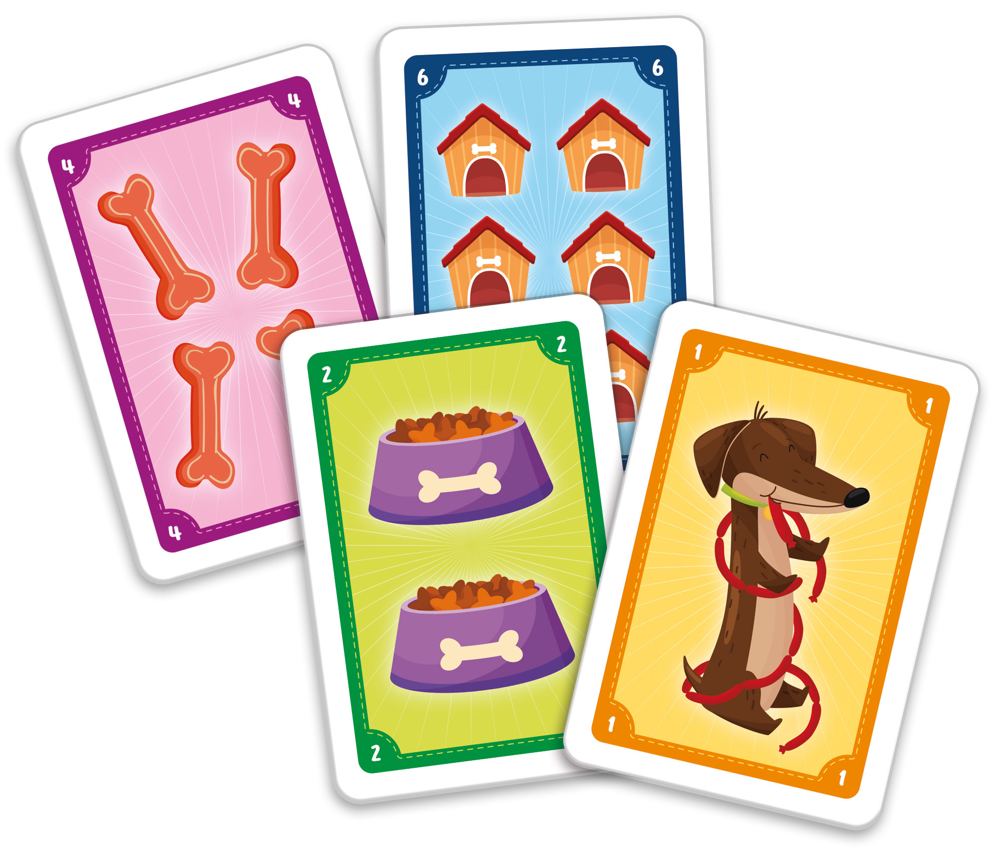 Lisciani Ludoteca carte bambini Bassotto Pigliatutto asso