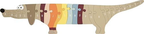 smallfoot Puzzle Lettere Cane puzzle ABC legno 26 pezzi