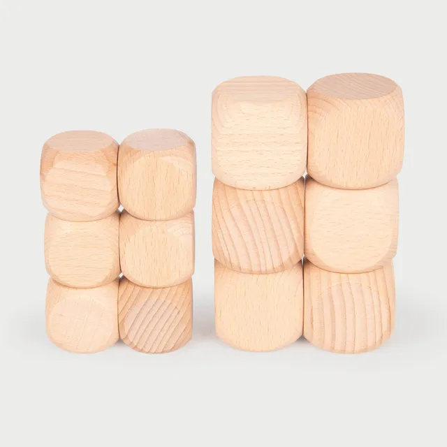 Tickit Beechwood Cubes cubetti legno 4cm 6pz