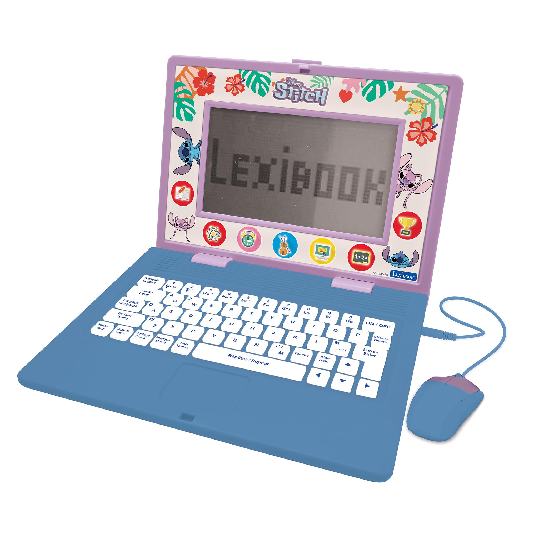 Lexibook JC599 Stitch laptop educativo bilingue 170 attività