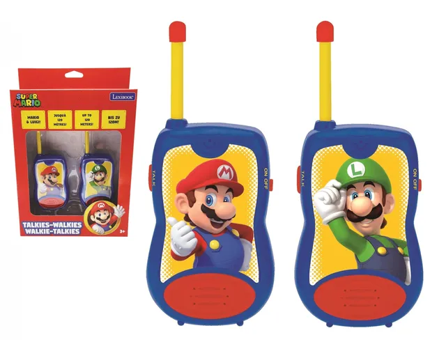 Lexibook Super Mario TW12NILXB walkie talkie 2 pezzi blu/rosso 120 m