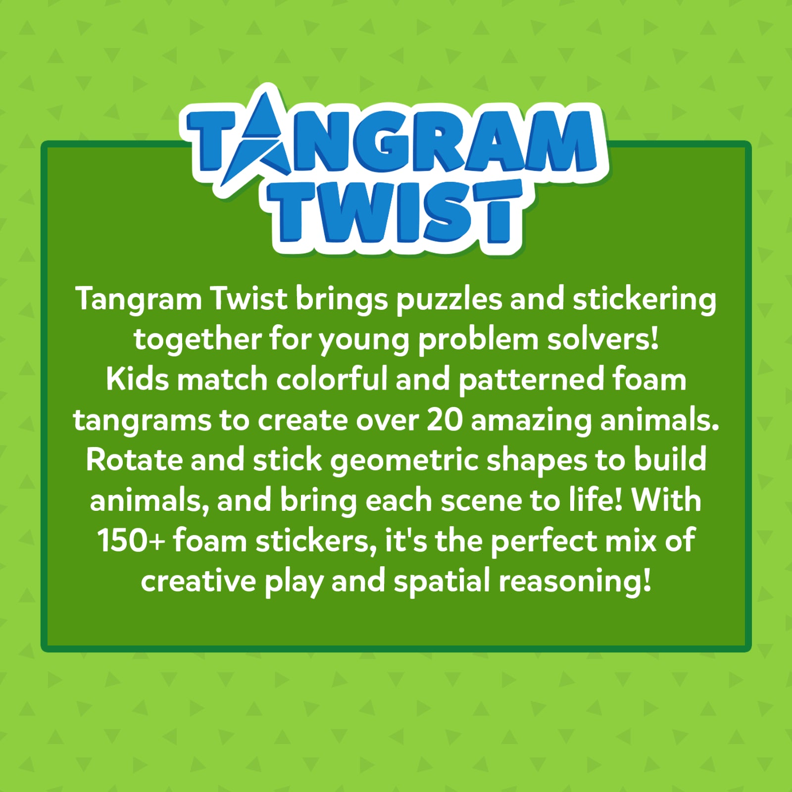 Skillmatics Tangram Twist Amazing Animals puzzle adesivi 4-7 anni