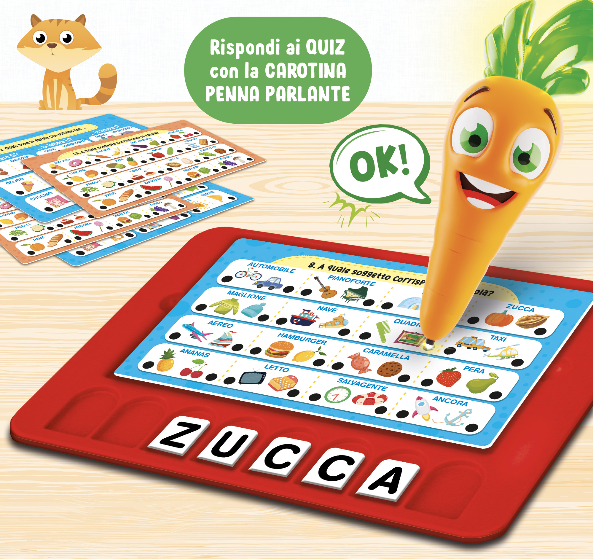 Lisciani Carotina Penna Parlante Vocabolario dei Bambini