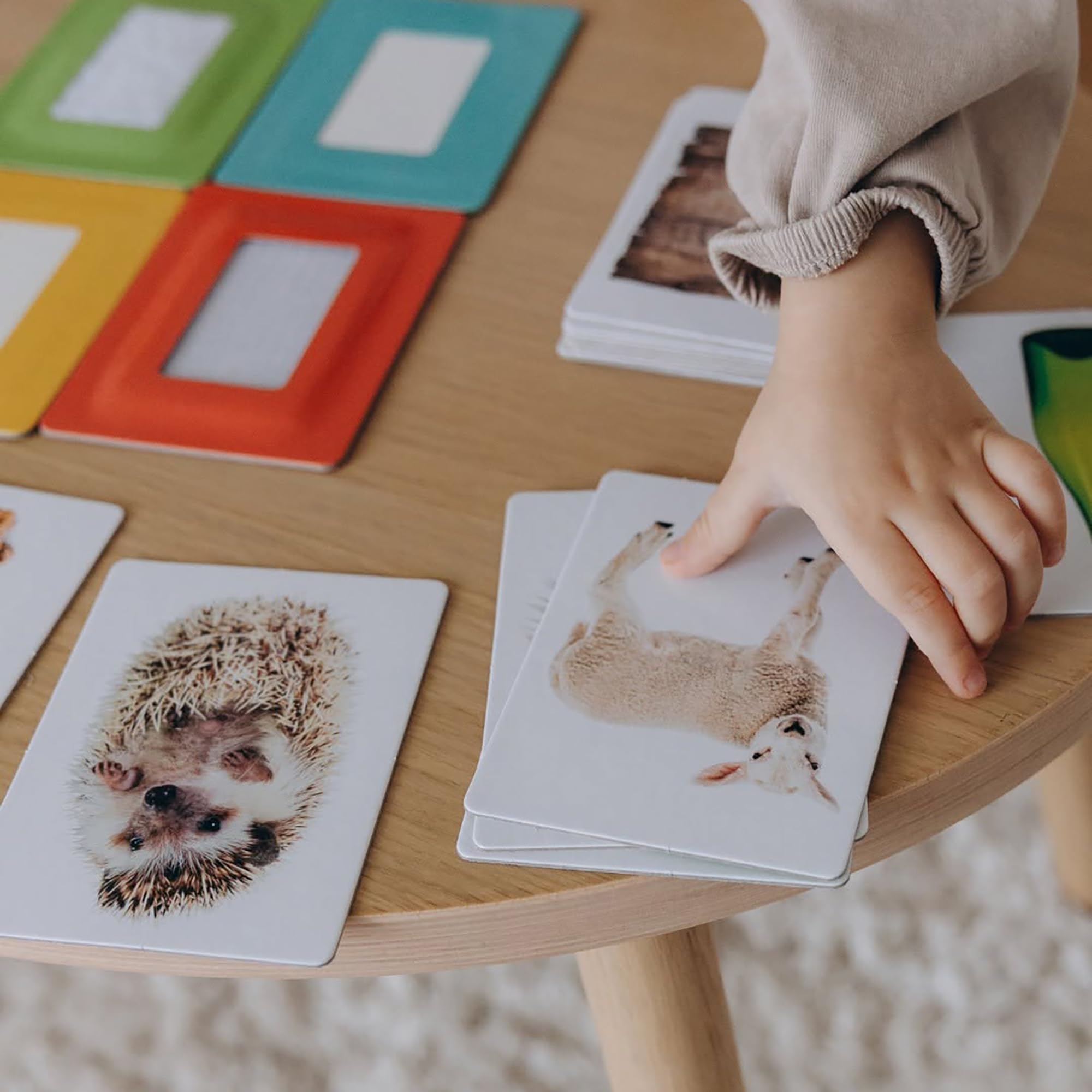 Headu Flashcards Tactile Montessori Carte 1-4 Anni Confezione da 1