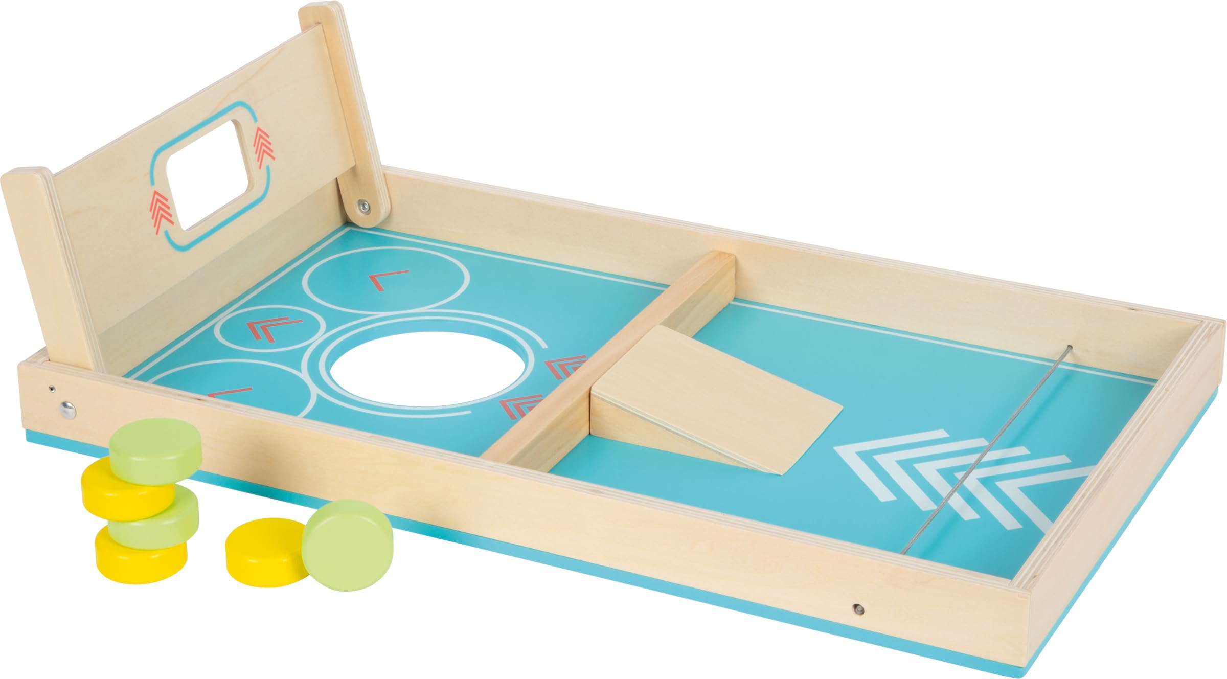 smallfoot Active 12481 gioco cornhole sling puck legno 2in1