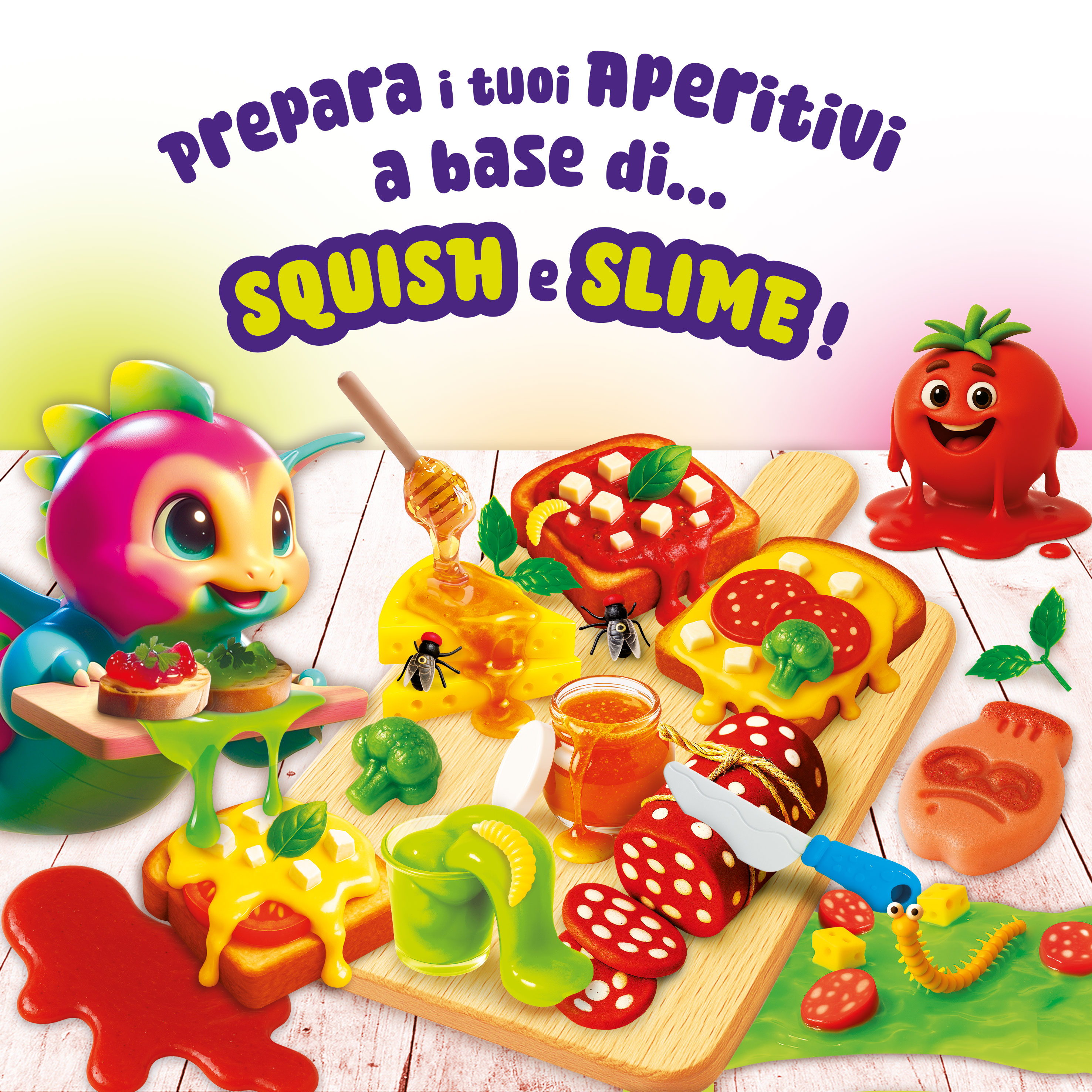 Lisciani Slumi Science Aperitivo Squish kit slime tattile
