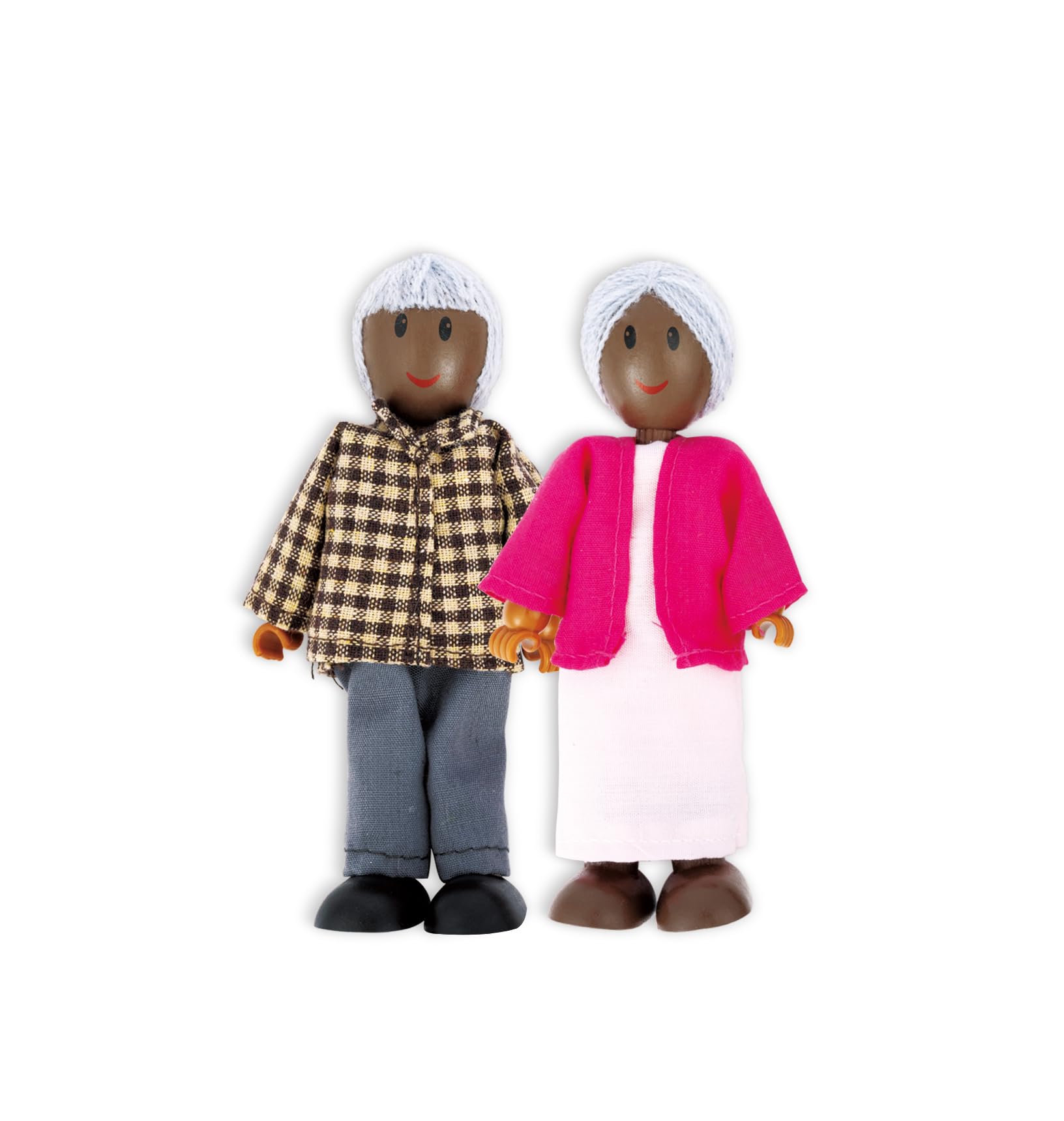 Hape Famiglia Felice bambole legno afroamericana