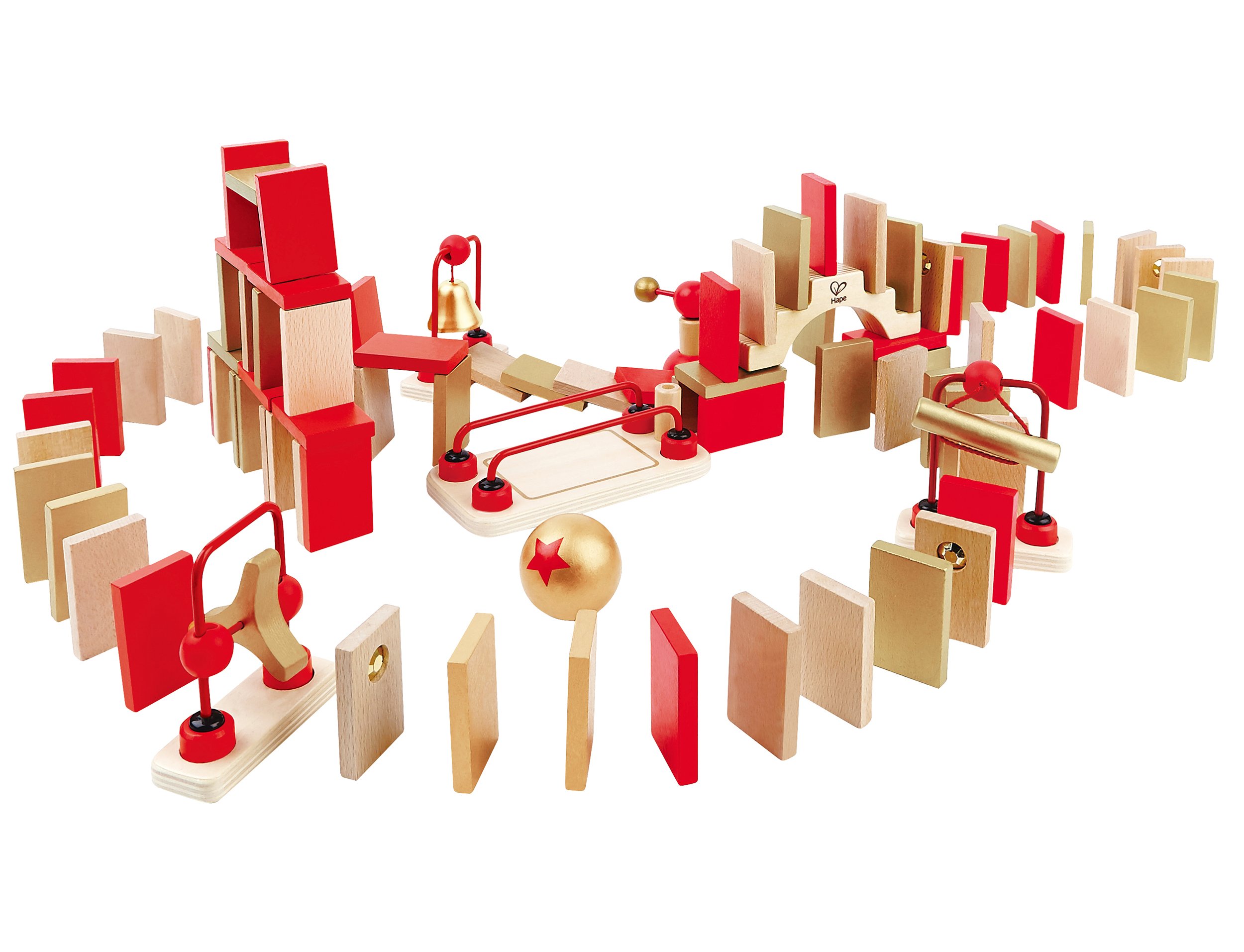 Hape Domino Dinamici set domino legno 107 pezzi multicolore