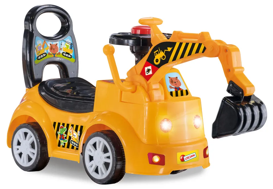 Lisciani Carotina Baby Ride On Bulldozer ruspa cavalcabile sonora
