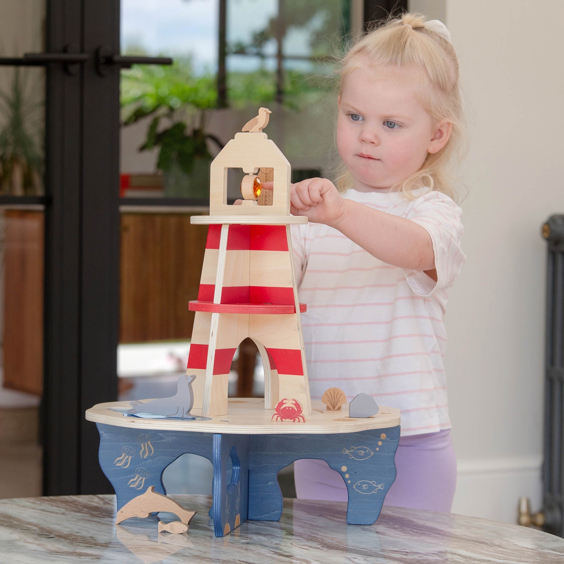 Tickit Lighthouse Island playset legno faro 9 pezzi