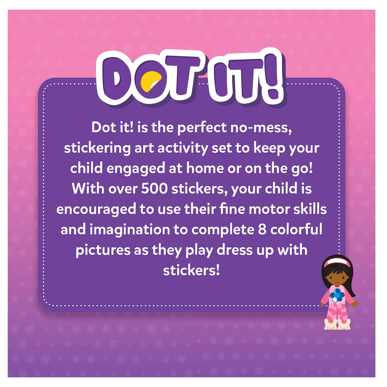 Skillmatics Dot It Dress Up stickers arte bimbi 3-7 anni