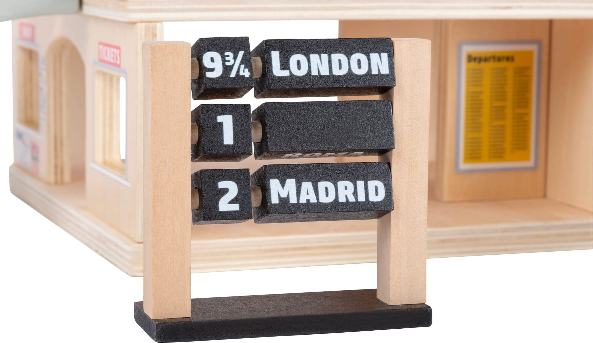smallfoot 11235 Stazione treno legno 2 piani con accessori