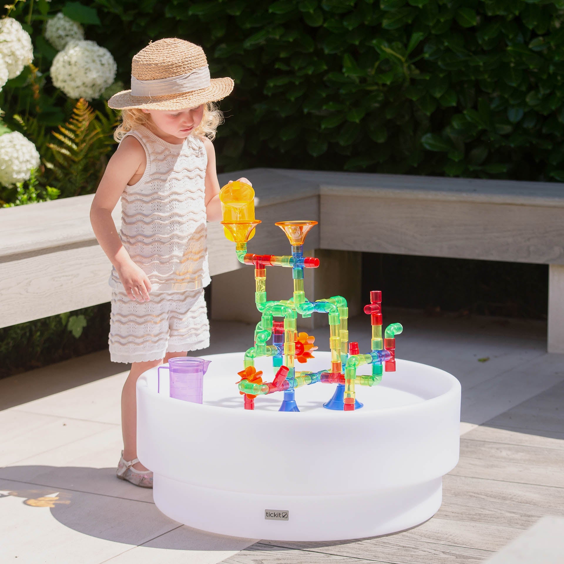Tickit Translucent Set Tubi Acqua Colorati 74 Pezzi