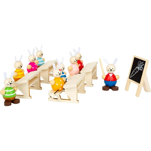 smallfoot Scuola dei Conigli gioco ruolo legno 14 pezzi