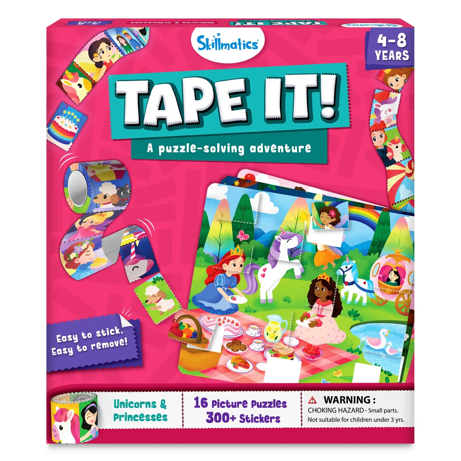 Skillmatics Tape It Unicorni Principesse puzzle sticker 16
