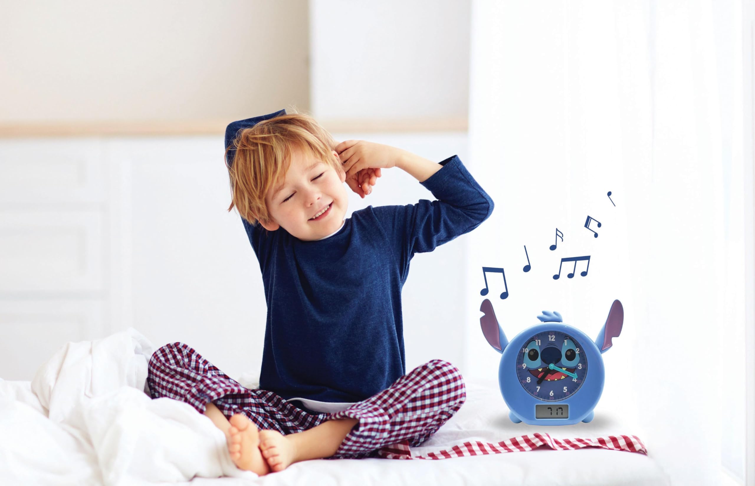 Lexibook Stitch RLT100DLXB sveglia bambini luce notturna blu