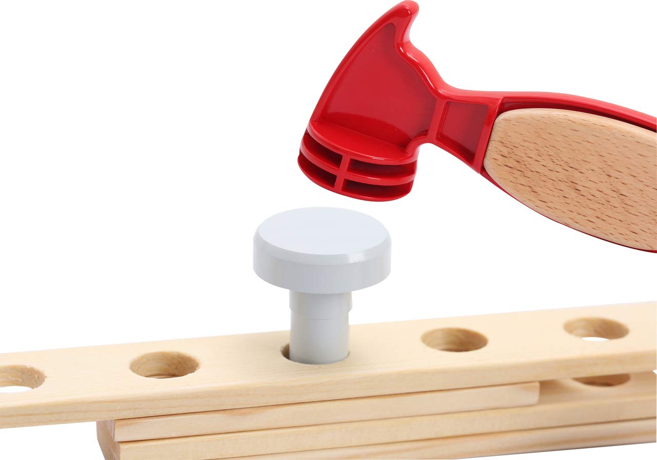 smallfoot 10603 banco lavoro giocattolo 2 in 1 legno