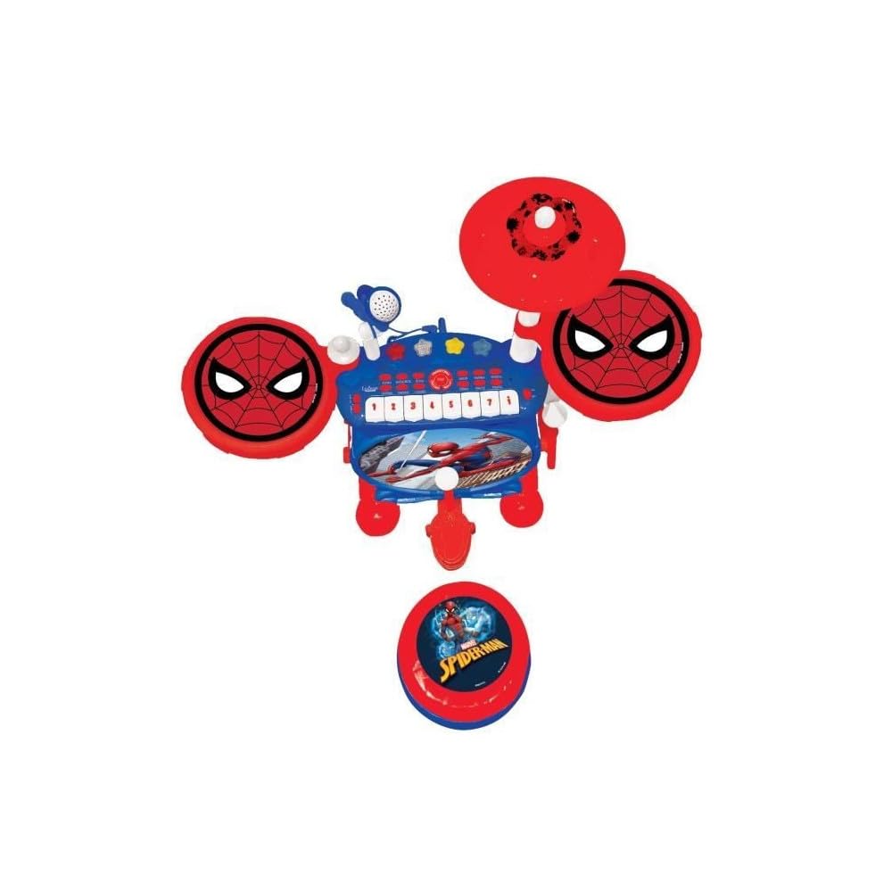 Lexibook K610SP Spider-Man batteria elettronica 3 in 1