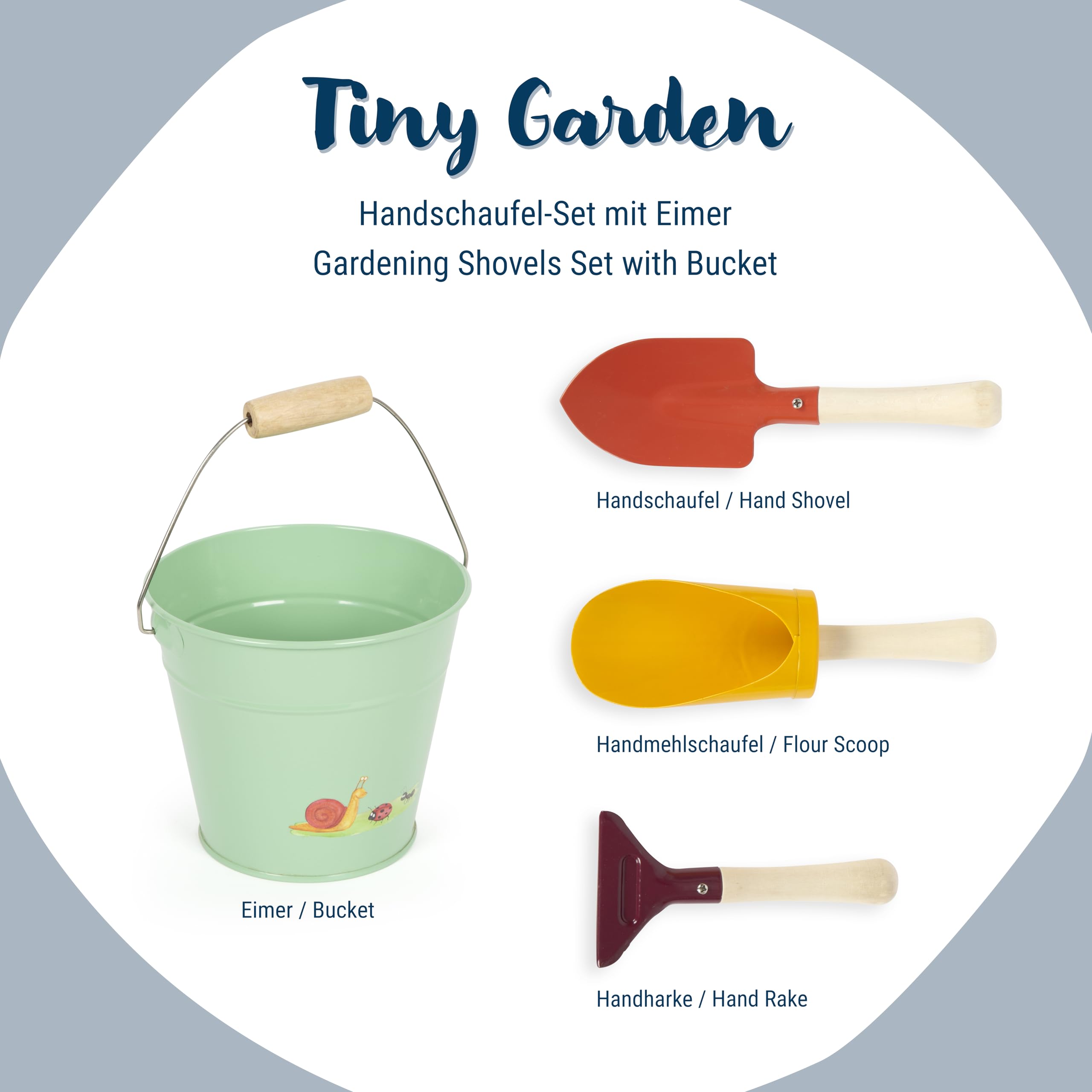 smallfoot Tiny Garden 12665 set giardino secchio 4 pezzi