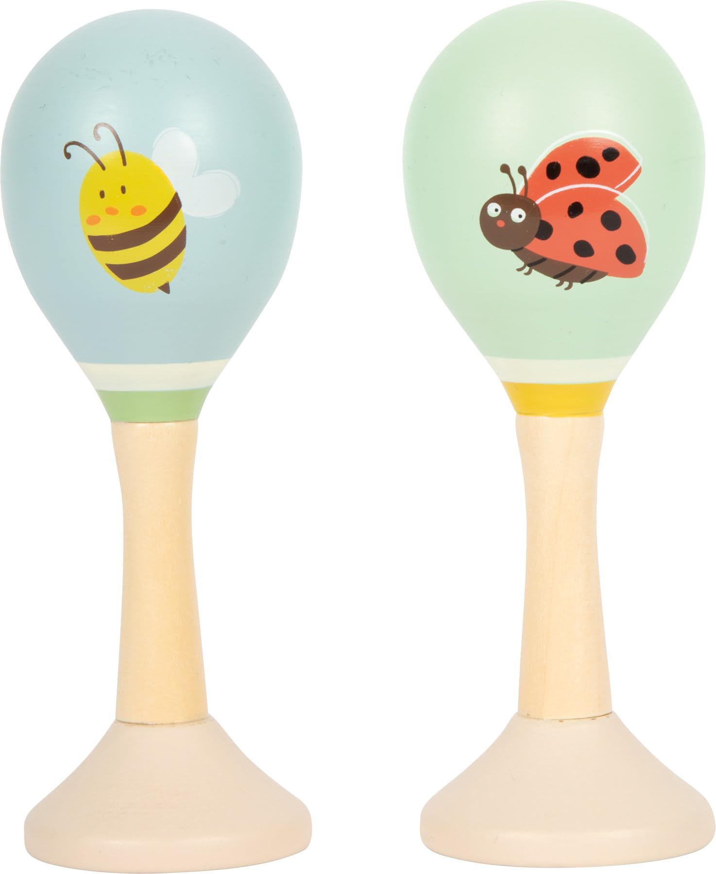 smallfoot Piccoli Amici 12726 maracas legno 2 pezzi animali
