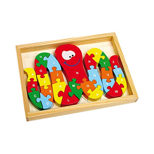 smallfoot Polpo puzzle alfabeto legno 26 pezzi da 5 anni