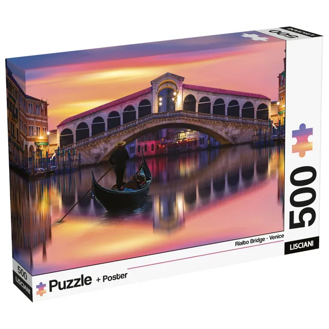 Lisciani Puzzle Poster puzzle 500 pezzi Venezia + poster da cornice