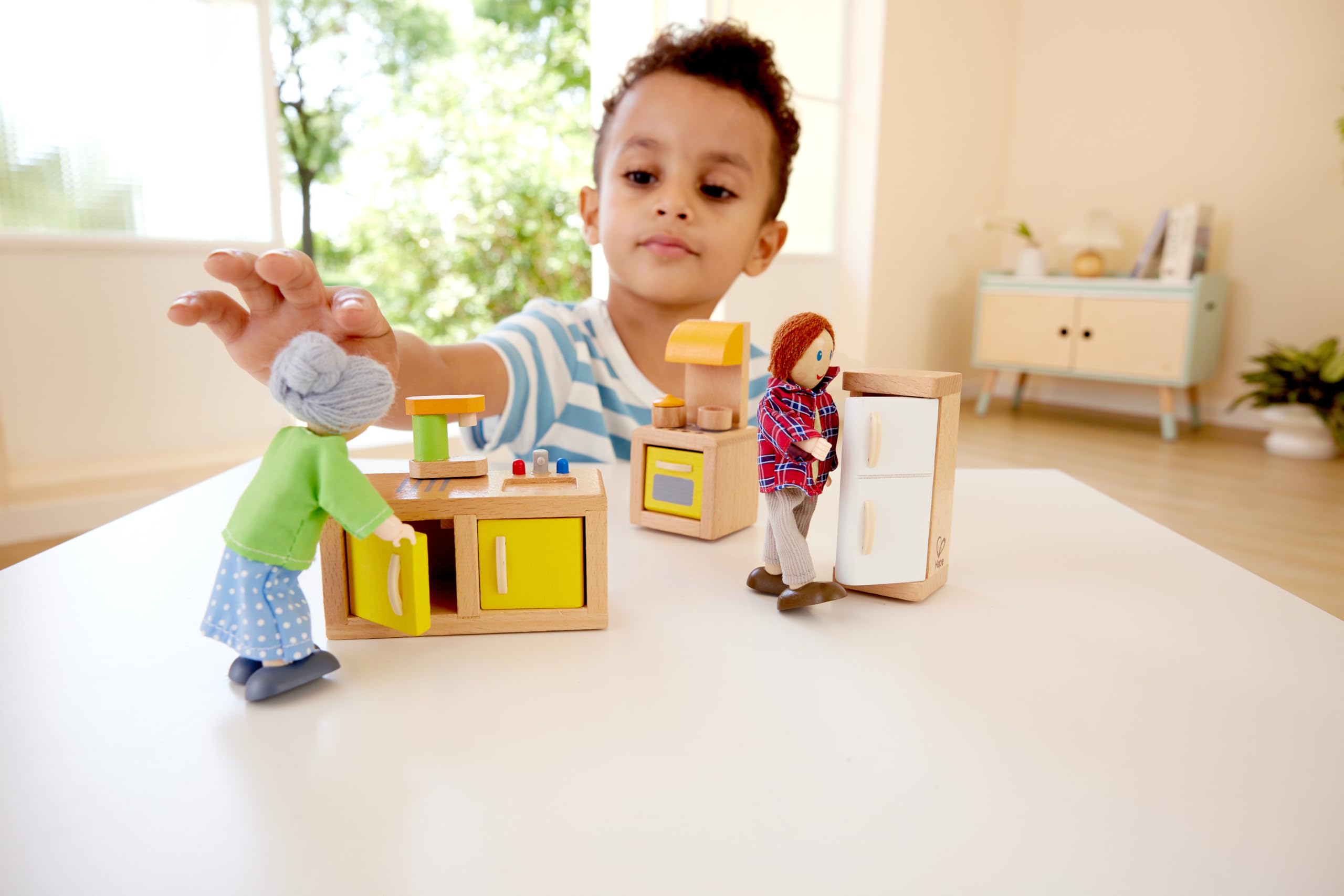Hape Casa Bambole Cucina Mobili Legno con Accessori
