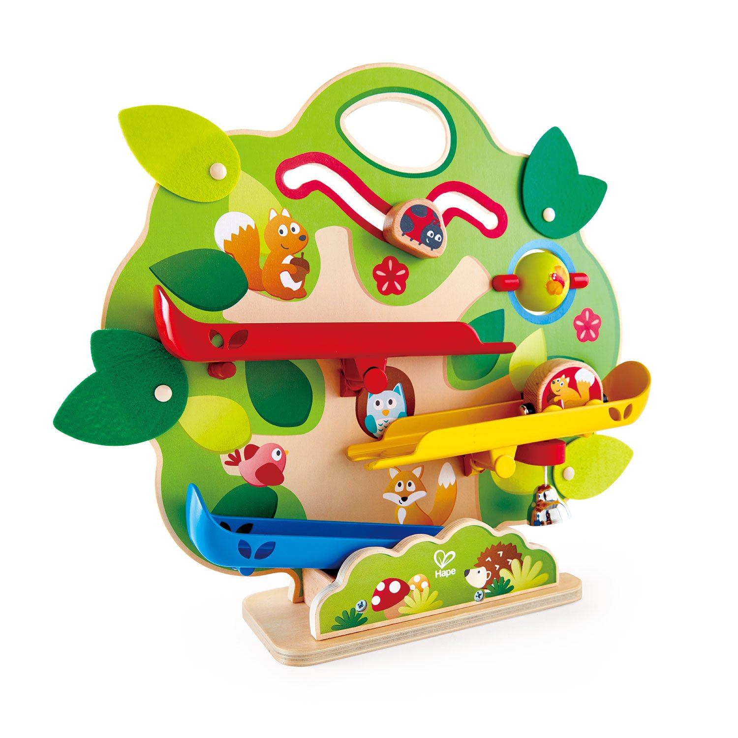 Hape scoiattoli circuito treno portatile legno