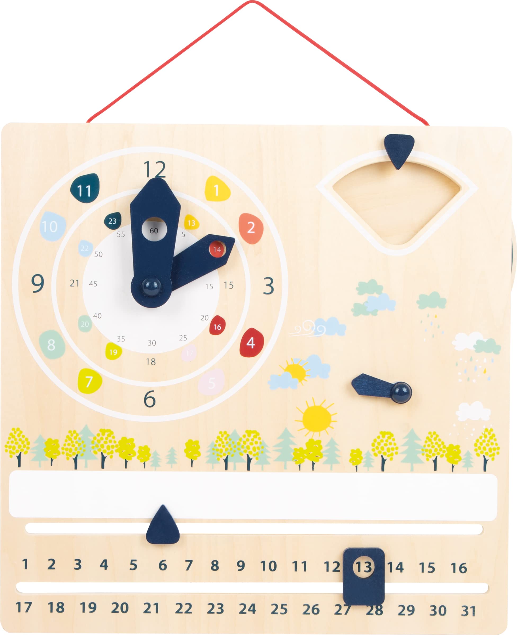 smallfoot Educate orologio didattico calendario legno