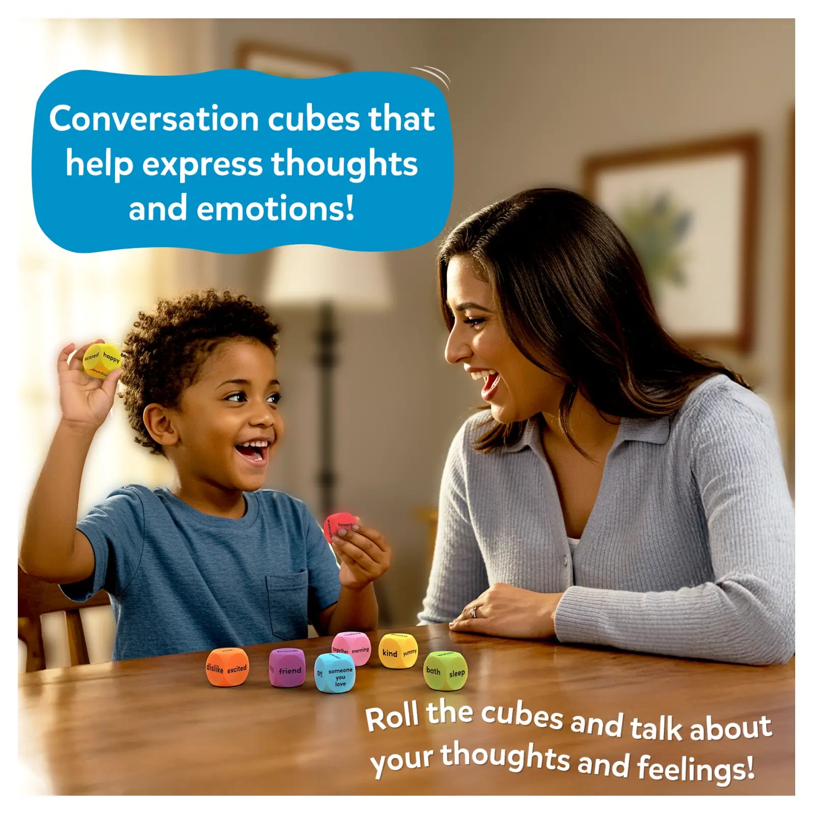 Skillmatics Chit Chat Cubes gioco dadi conversazione 4+ anni