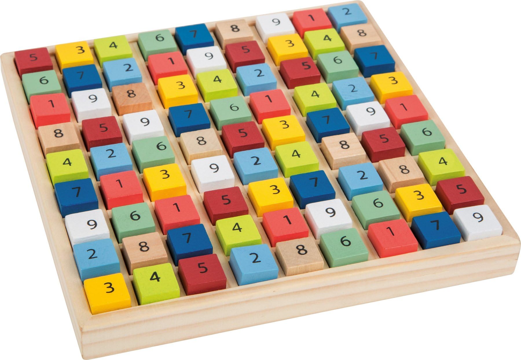 smallfoot Educare 11164 sudoku legno colorato 81 cubi