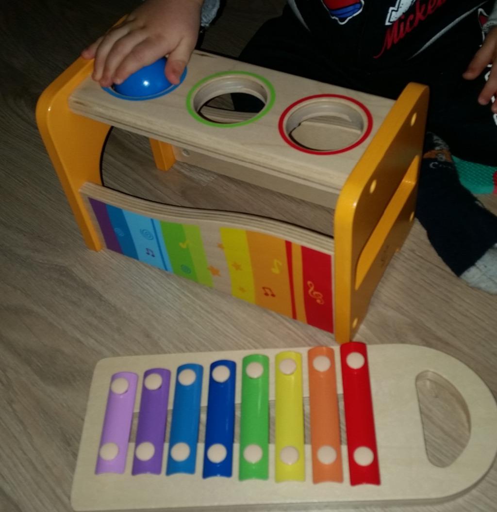 Hape banco palline xilofono in legno per bambini