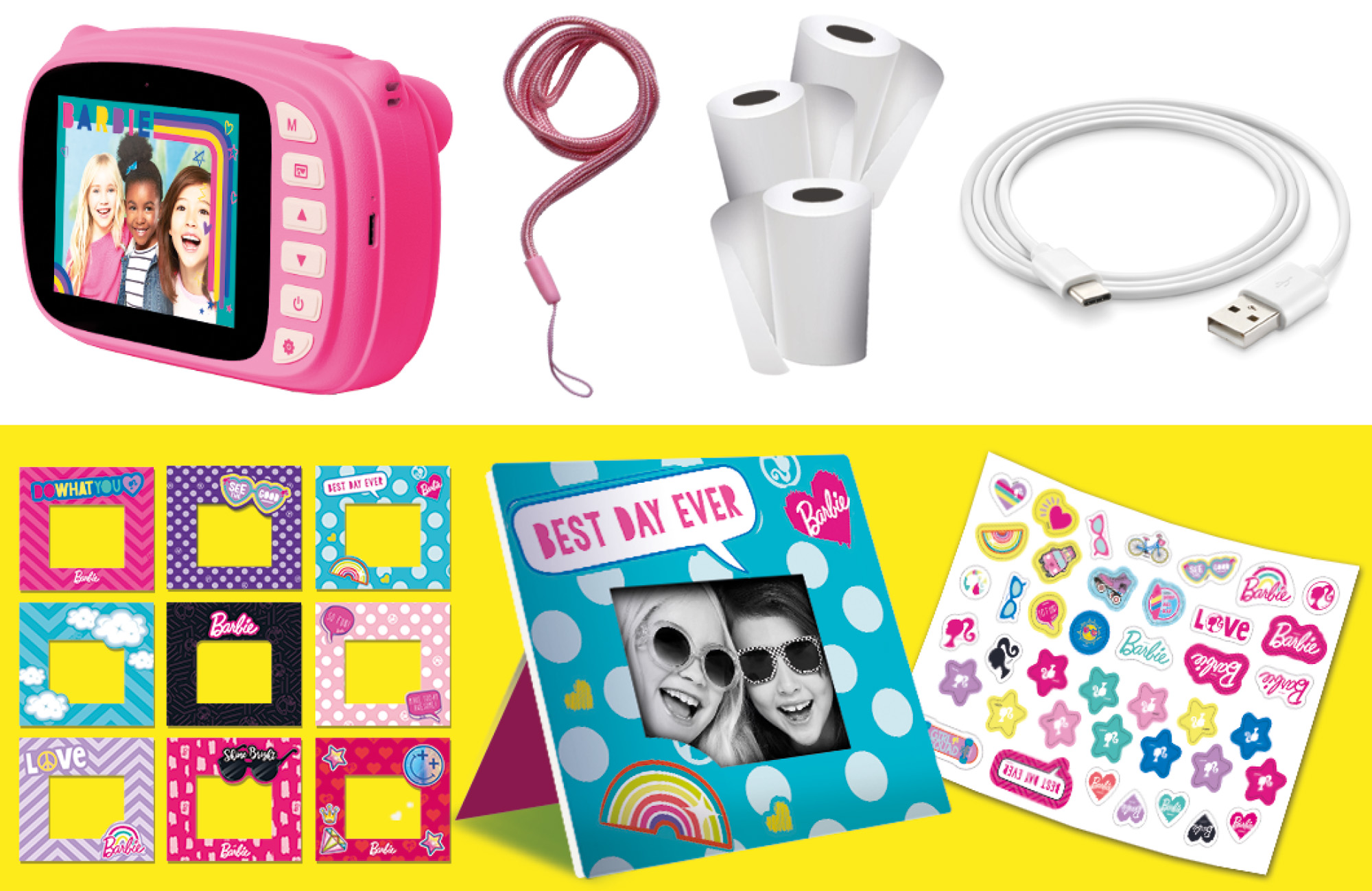 Lisciani Barbie Print Cam fotocamera istantanea bambina