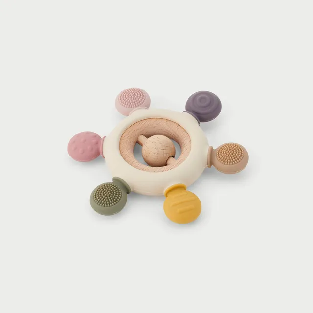 Tickit SiliSoft Rattle massaggiagengive silicone terra con sonaglio