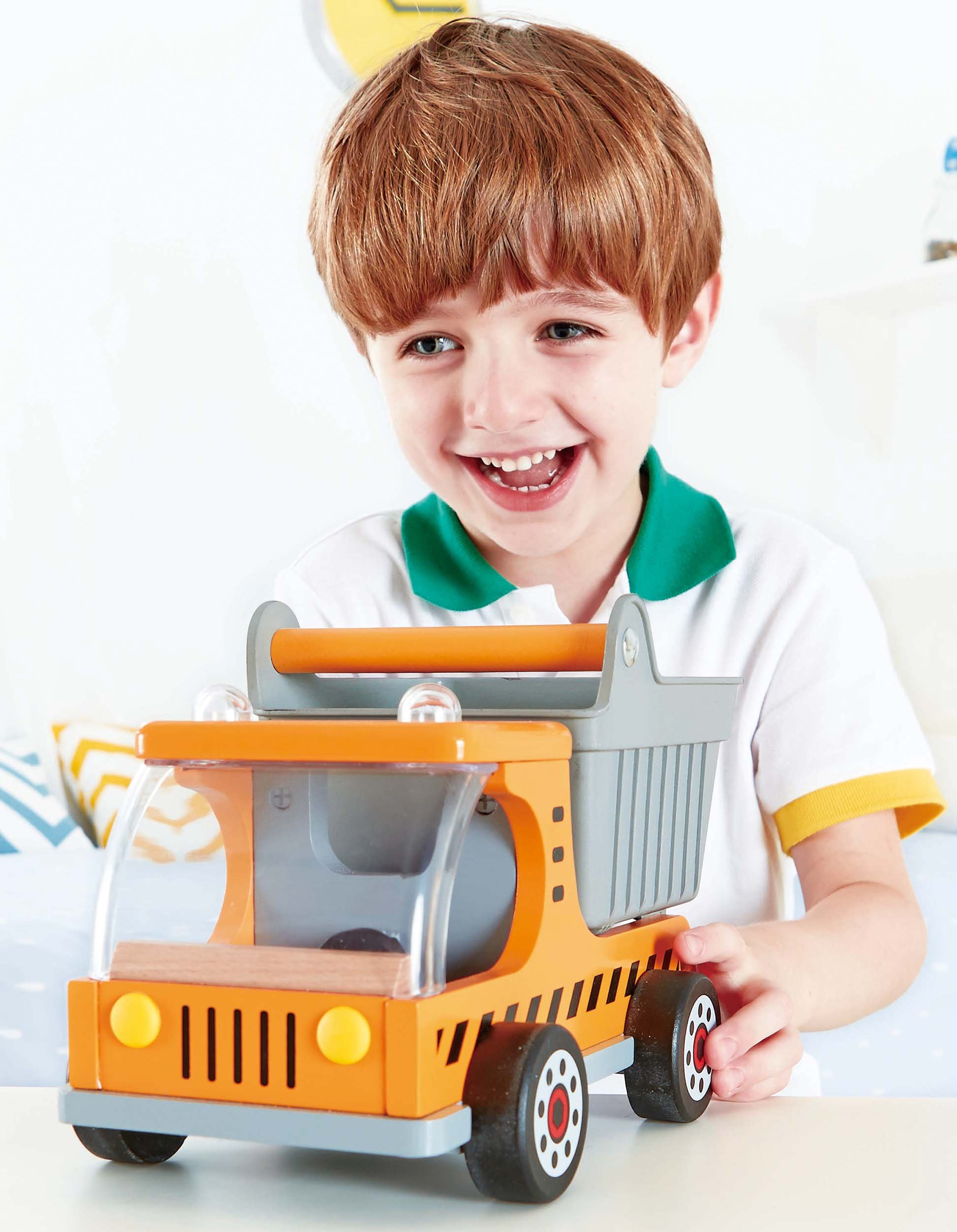 Hape Camion Ribaltabile giocattolo in legno multicolore