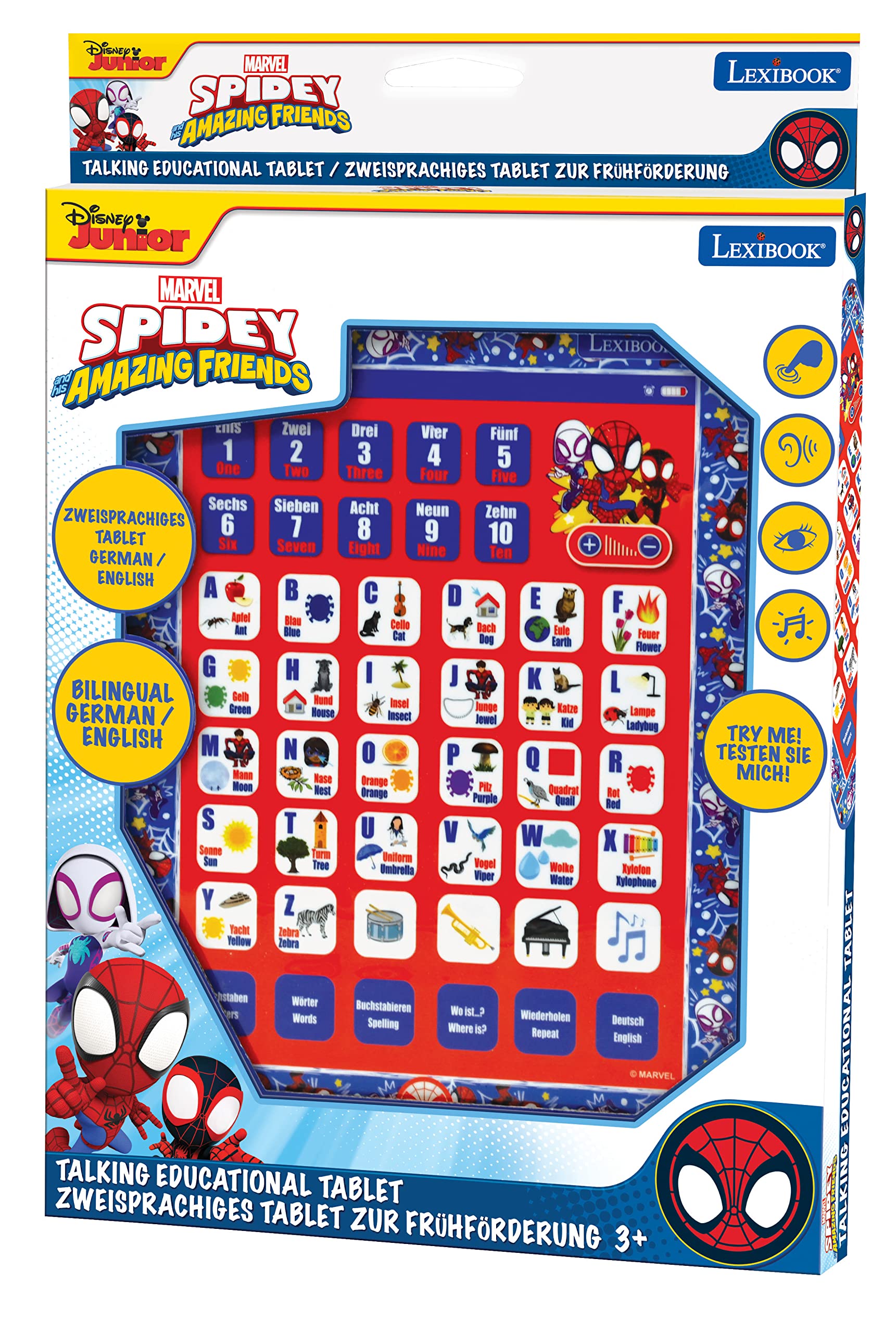 Lexibook Spidey JCPAD002SPi3 Tablet Educativo Uomo Ragno