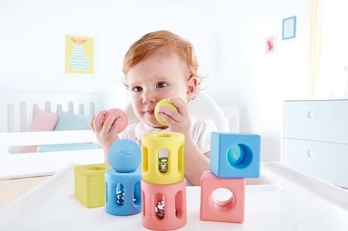 Hape E0456 sonagli geometrici bebè trio riso