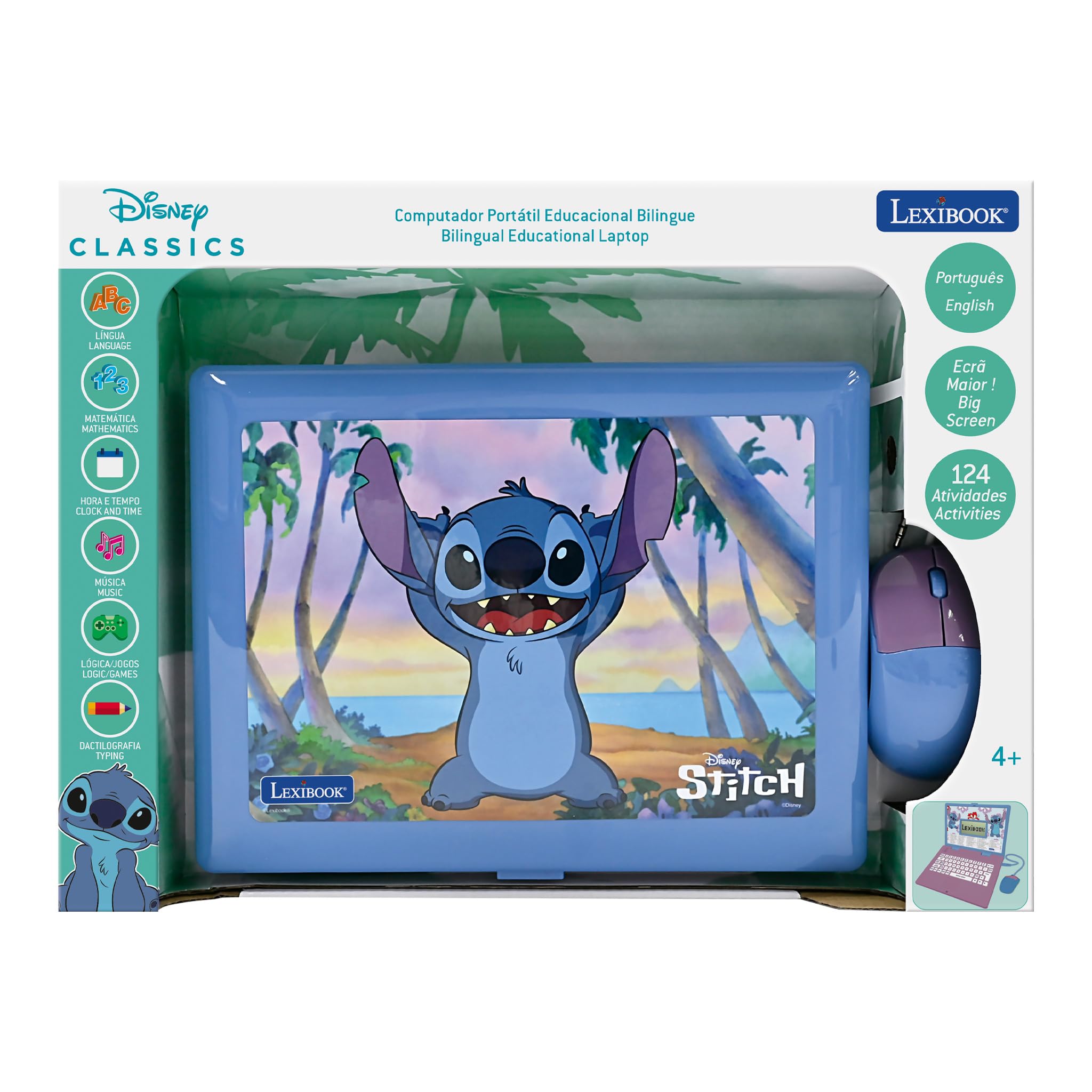 Lexibook JC598Di4 Stitch laptop educativo bilingue